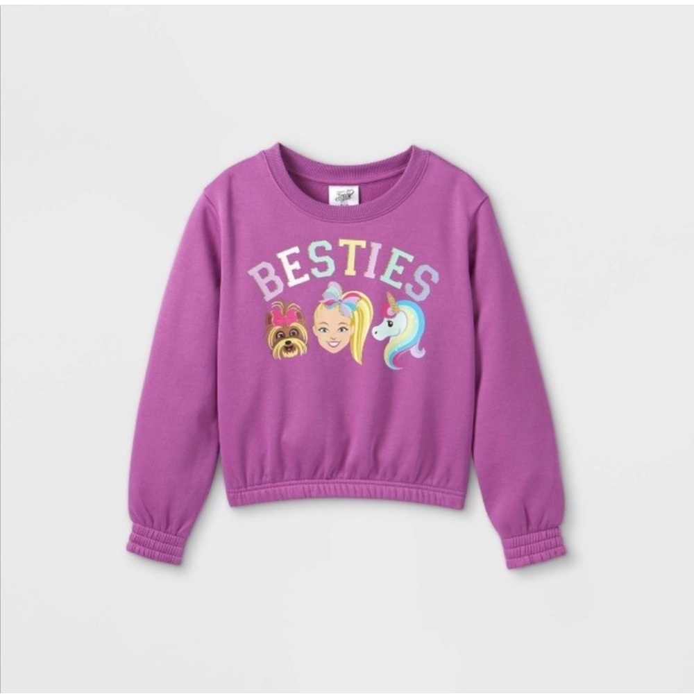 Girls Jojo Siwa Besties Cut Off Sweat Suit
Purple